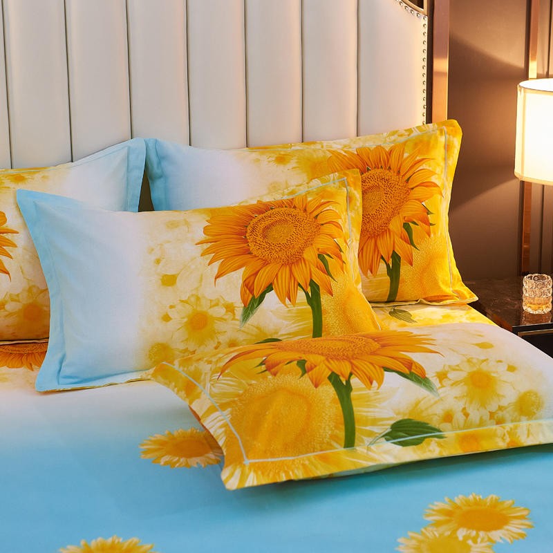 Hello Lucky Yellow Duvet Cover Set  - 4 Piece Set *Price Drop Event Product*