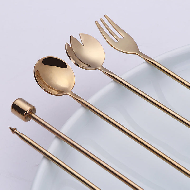 Gold Koala Dessert Cutlery Set