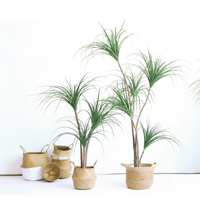 Faux Potted Dracaena Tropical Plant