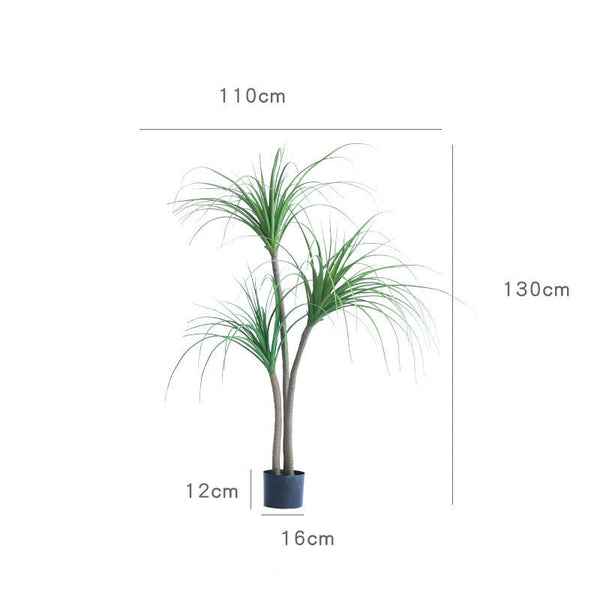 Faux Potted Dracaena Tropical Plant