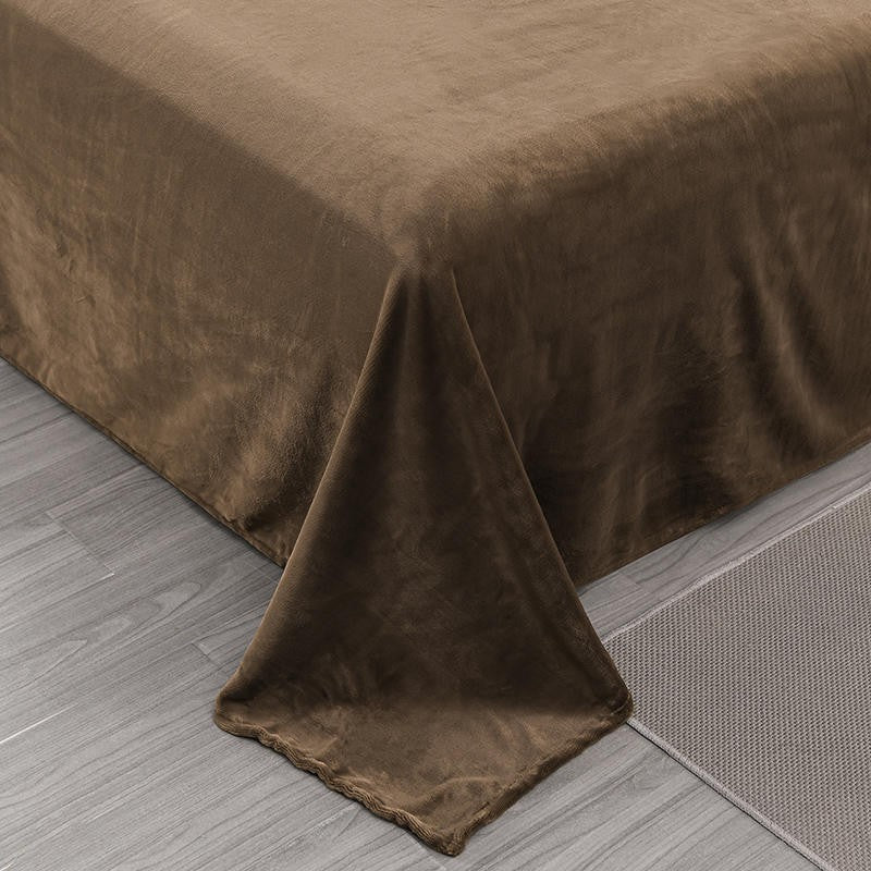 Velvet Is The Love Dark Brown Duvet Cover Set - 4 Piece Set