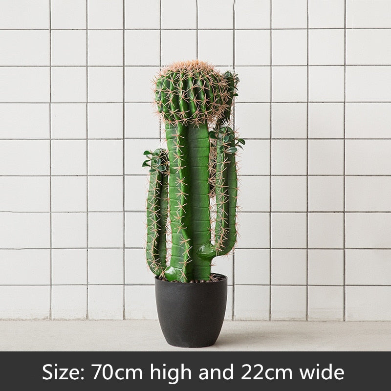 Faux Potted Cactus Plants 6 S.