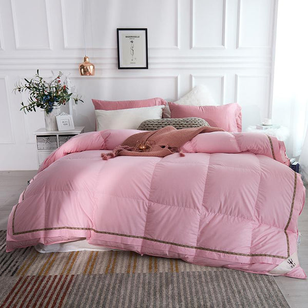 Pink Glamius Cotton Goose Down Comforter