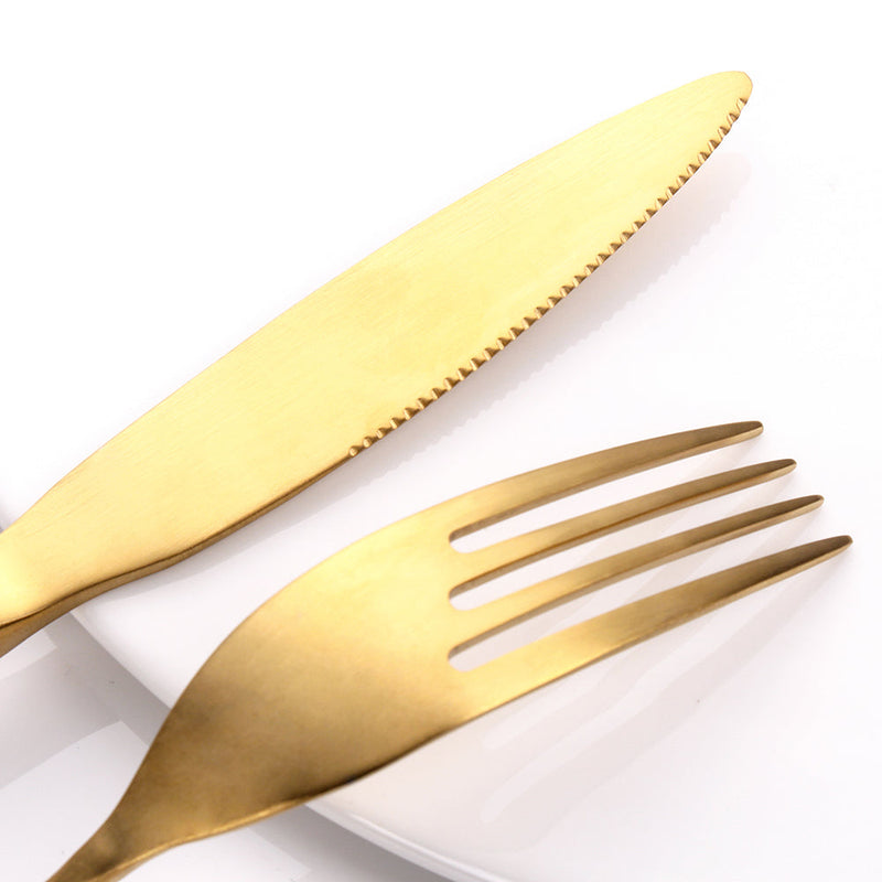 Pandavel Gold Cutlery Set