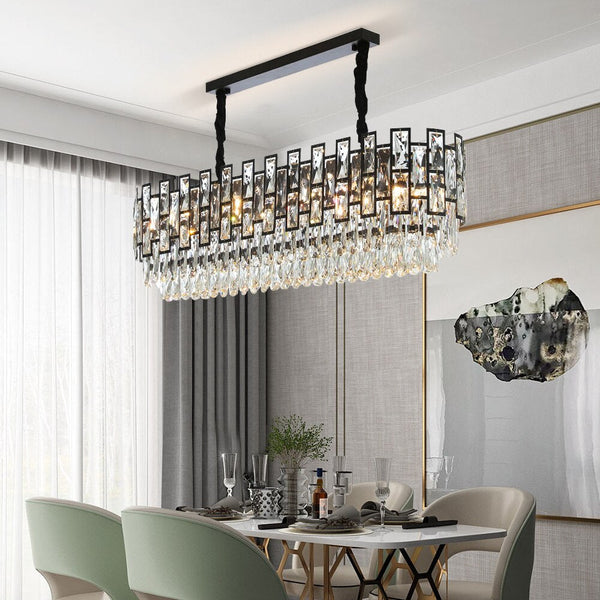 Grepik S. Rectangle Crystal Chandelier