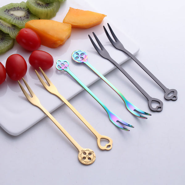 Vertui Black Dessert Fork Set