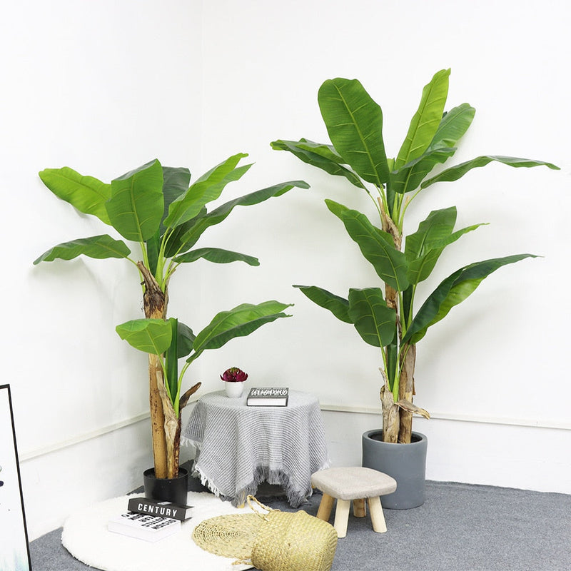 Faux Potted Banana Tree