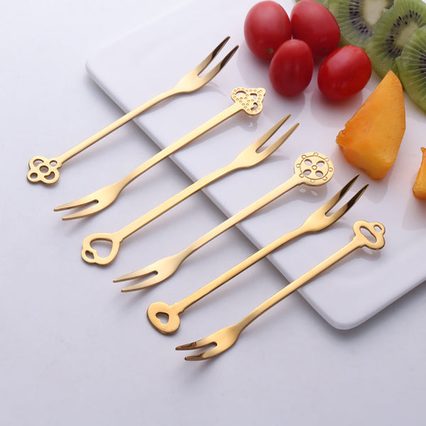 Vertui Gold Dessert Fork Set