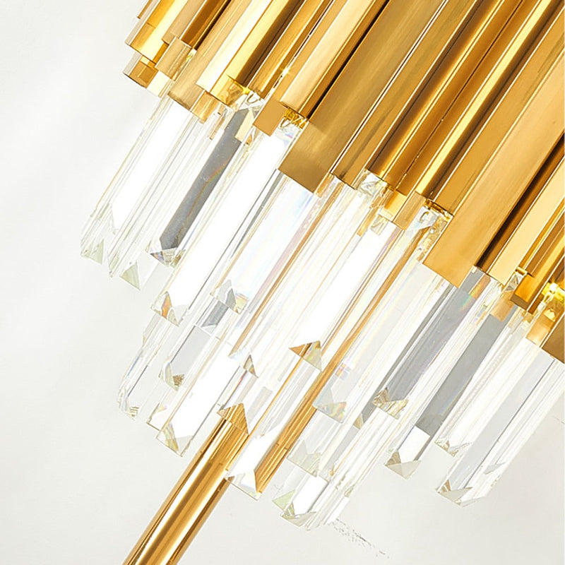 Golden S. Crystal Lamp