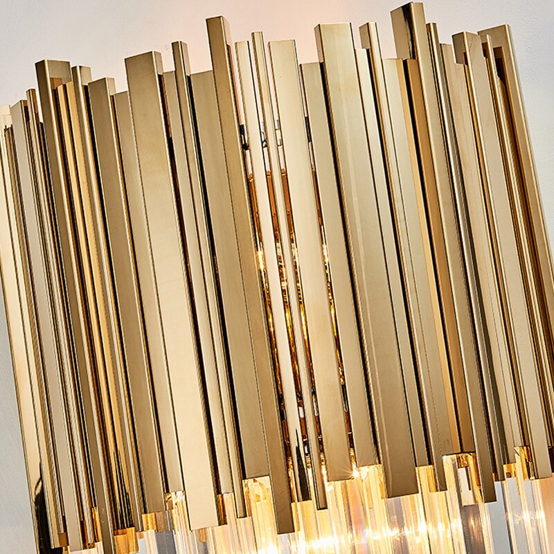 Golden S. Crystal Wall Lamp
