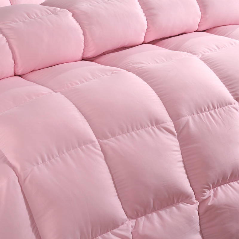 Curble Pink Goose Down Comforter – Ultra-Soft, Lightweight & Insulated Luxury Bedding (100% Cotton Cover)+ FREE Gift!