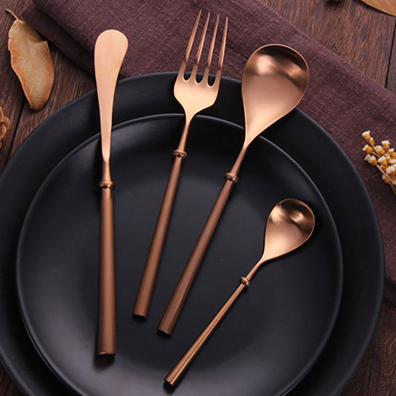 Stunge Rose Gold Cutlery Set
