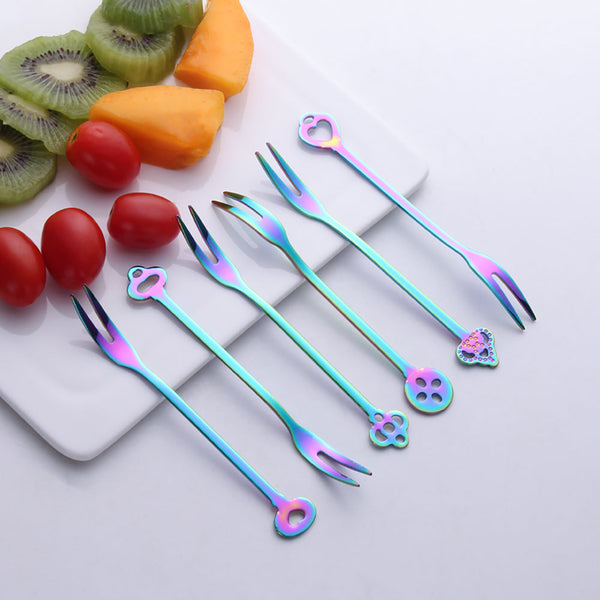 Vertui Colorful Dessert Fork Set