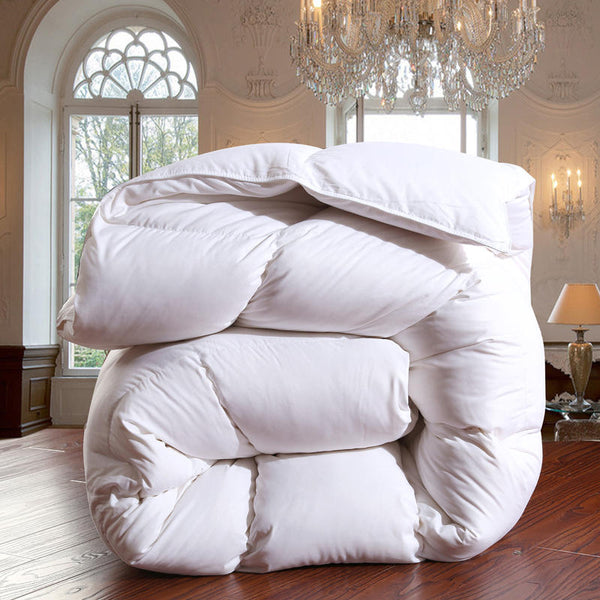 Curble White Goose Down Comforter – Ultra-Soft, Lightweight & Insulated Luxury Bedding (100% Cotton Cover)+ FREE Gift!