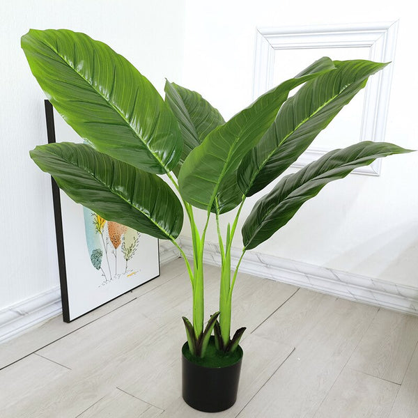 Faux Potted Banana Zade Tree