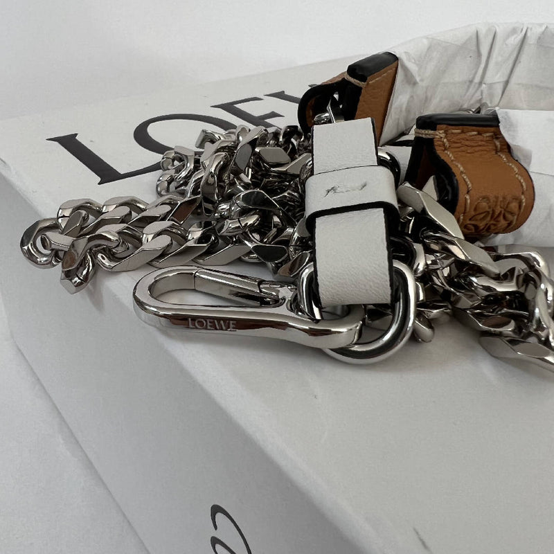 Brand New Loewe Bag Chain Strap Blanco s London Extra Soft White/Amber Leather RRP £395 for Hammock or Other Styles