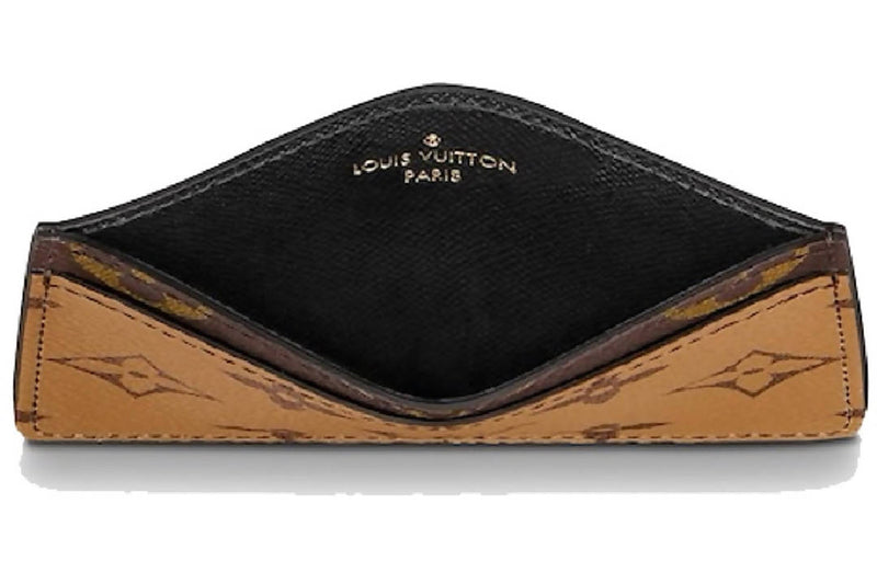 Louis Vuitton Card Holder Reverse Monogram Canvas Brown | The Accessory Circle