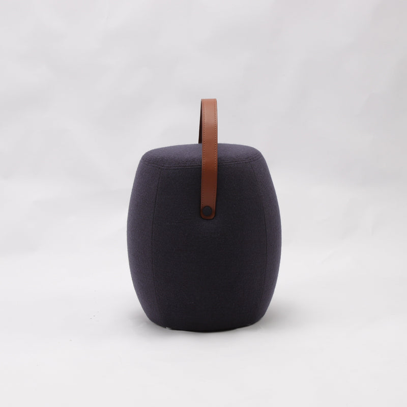 Kiley Handmade Pouf/Stool - Darkish
