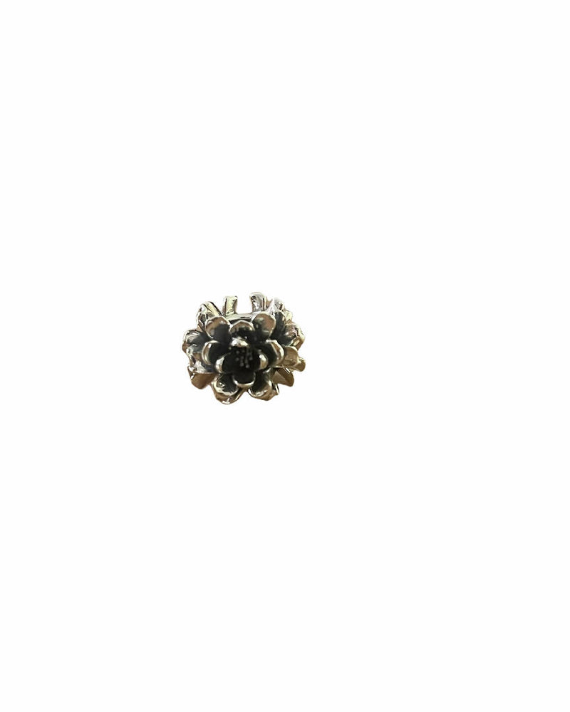 Silver Lotus Flowers Spacer for Charms Bracelet