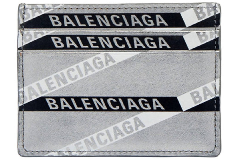 Balenciaga Everyday Multi Card Holder Monogram Silver/Black