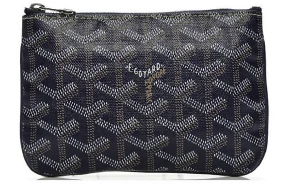 Goyard Senat Pouch Goyardine Mini Navy