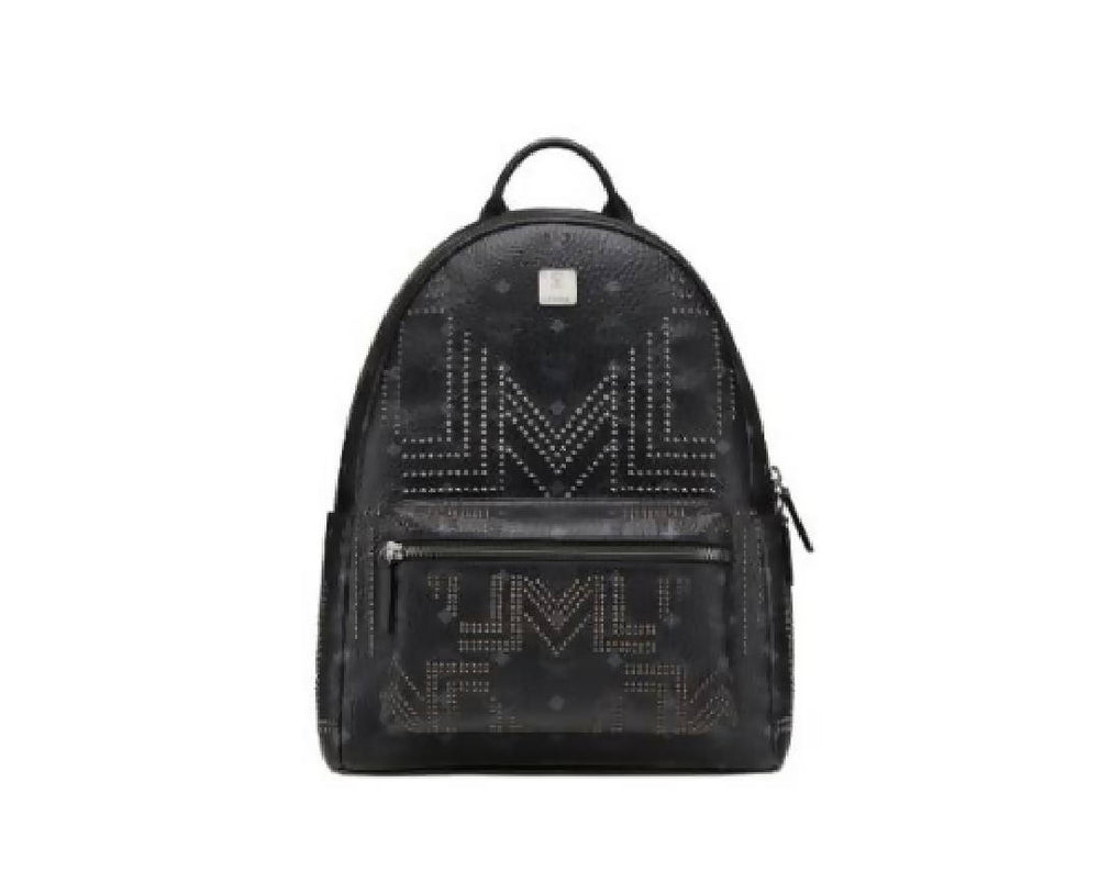 Black mcm backpack best sale