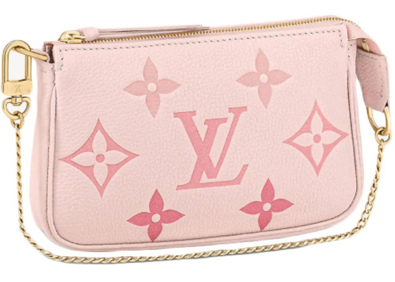 Louis Vuitton Pochette Accessories Mini Rosebud in Empreinte