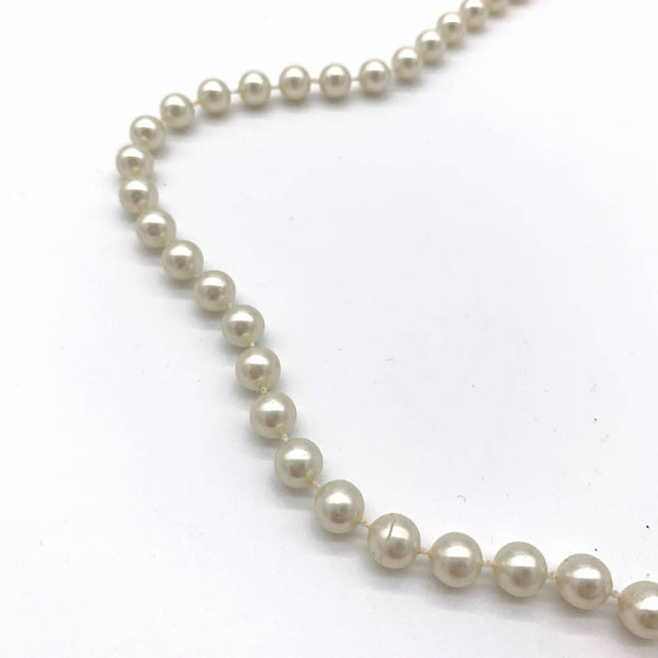 vintage classic faux pearl ivory freshwater necklace jewellery