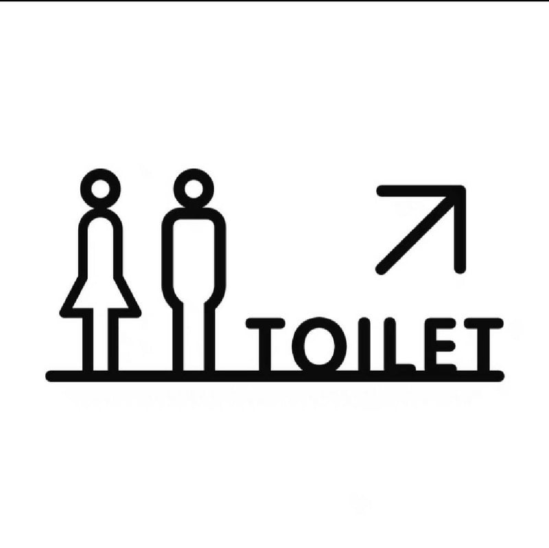 Custom Washroom Sign, Bathroom Sign, Restroom Sign, Toilet Sign