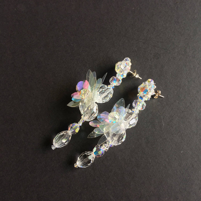 Sparkle handcrafted Swarovski crystal earrings
