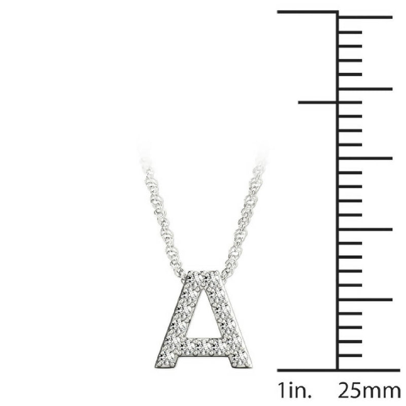 Diamond Letter Pendant A-Z