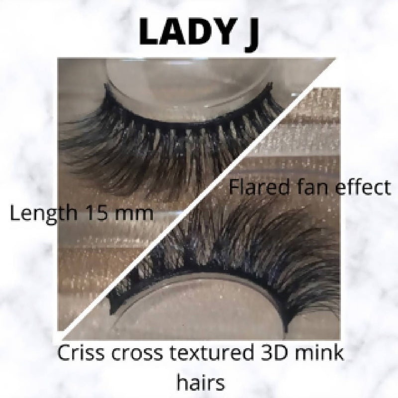 Lady J - 3D Mink Strip Lashes