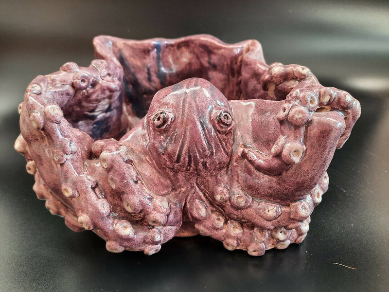 Hand Made Ceramic Octopus Bowl