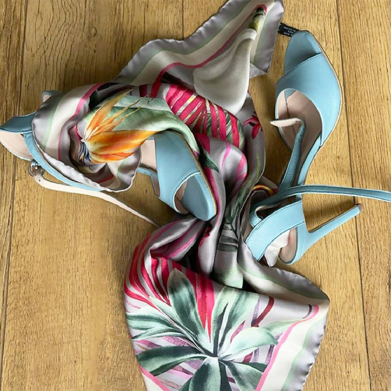 SILK SCARF BLOSSOMING BEAUTY