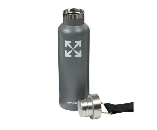 OFF-WHITE Thermos Water Bottle Silver