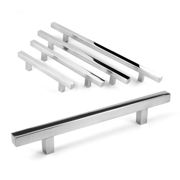 Pi Square Bar Pull Cabinet Handle Polished Chrome Stainless (SALE DISCOUNT 20% OFF IN ALL OUR PRODUCTS)
