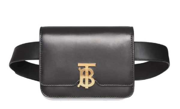 Burberry Belted Leather TB Bag Black