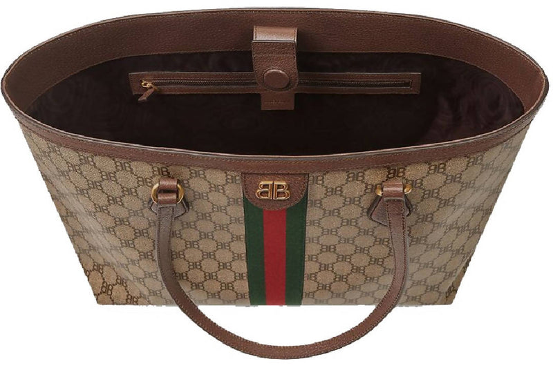 Gucci X Balenciaga The Hacker Project Medium Tote Bag Beige
