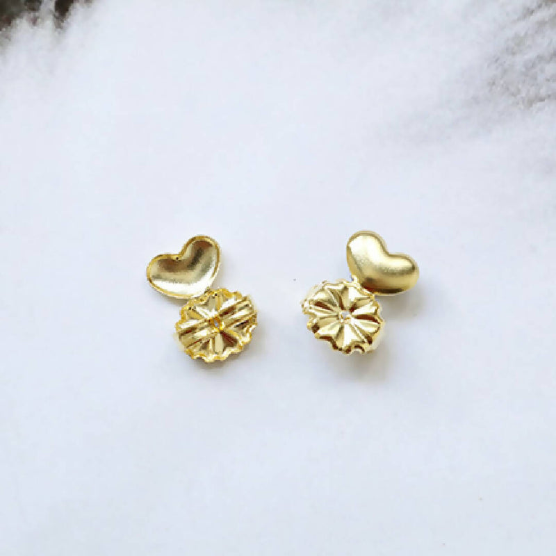 Leaf earring style - gold colour