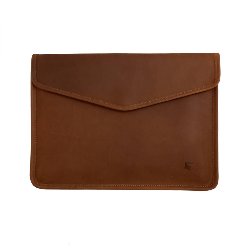 Hoxton Luxury Leather Laptop Sleeve / Document Wallet