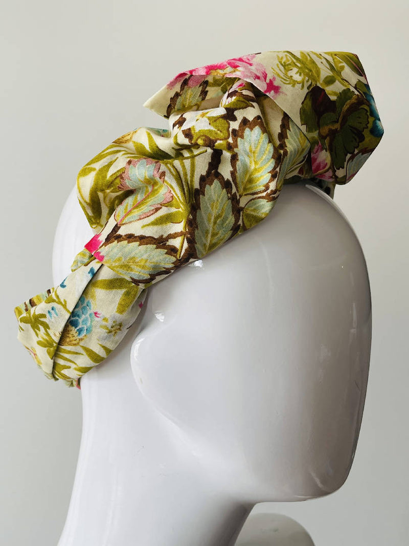 Gypsy head scarf in summer floral