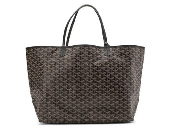 Goyard Saint Louis Tote Goyardine GM Black