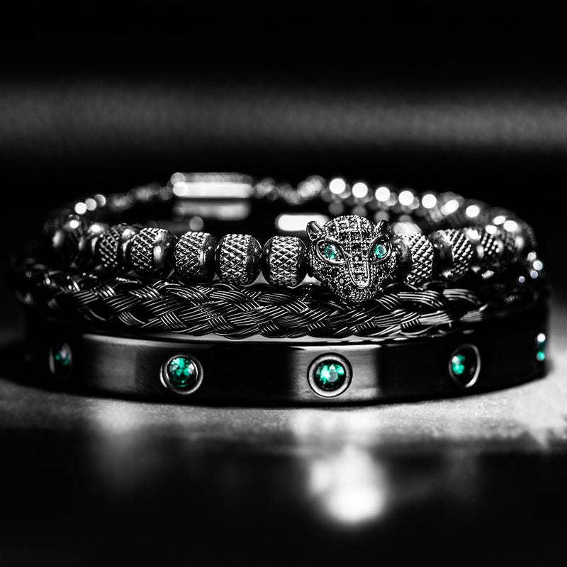 Leopard Green Crystal Bracelets 7