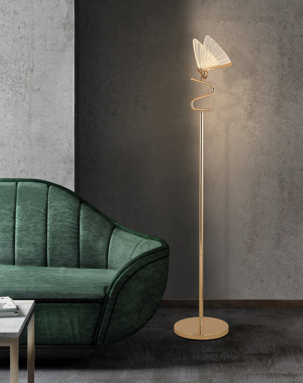 Artic Butterfly Floor Lamp