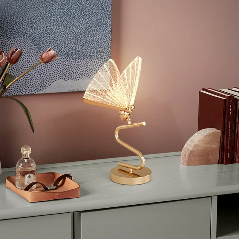 Artic Butterfly Table Lamp