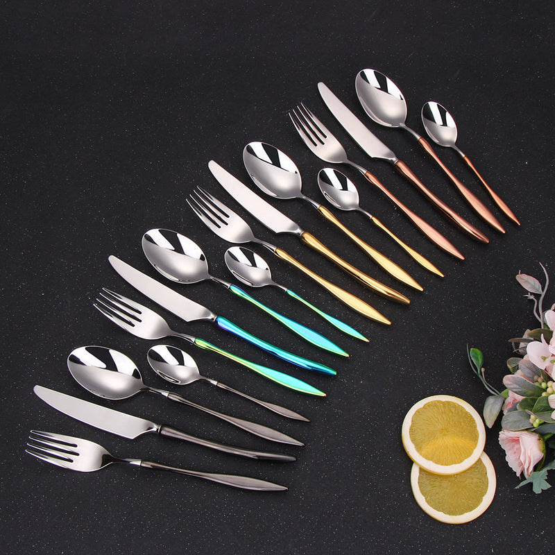 Grandi RoseGold Silver Cutlery Set