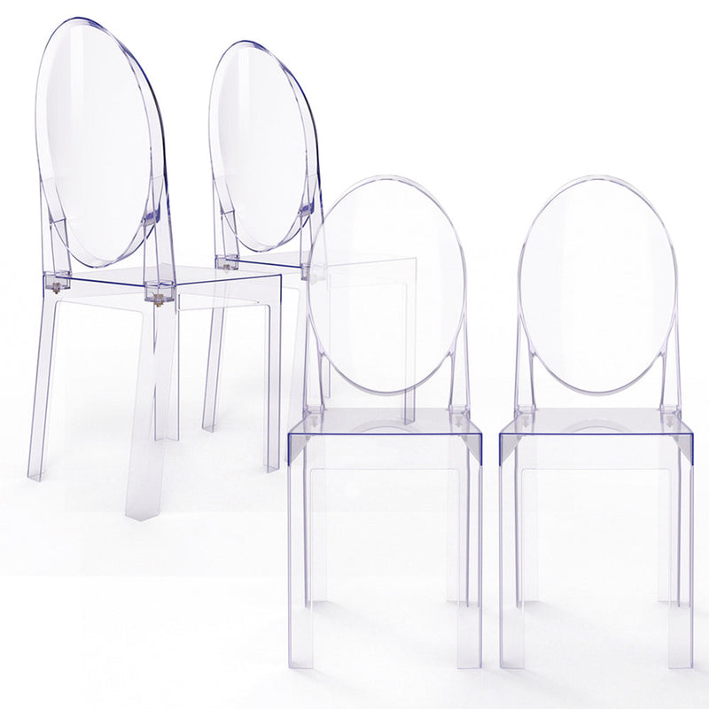 PACK OF 4/6 GHOST CHAIRS