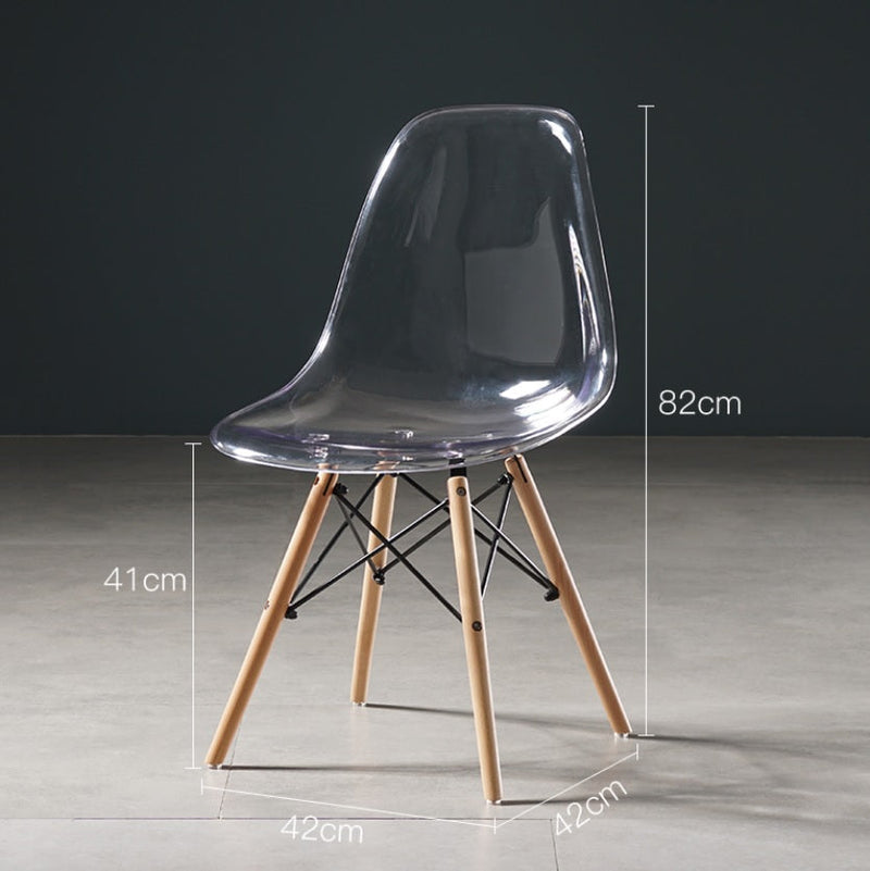 PACK OF 4 DSW TRANSPARENT CHAIRS - ScandiChairs - chairs