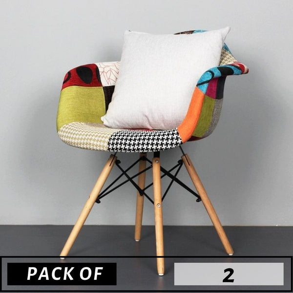PACK OF 2 DAW PATCHWORK ARMCHAIRS