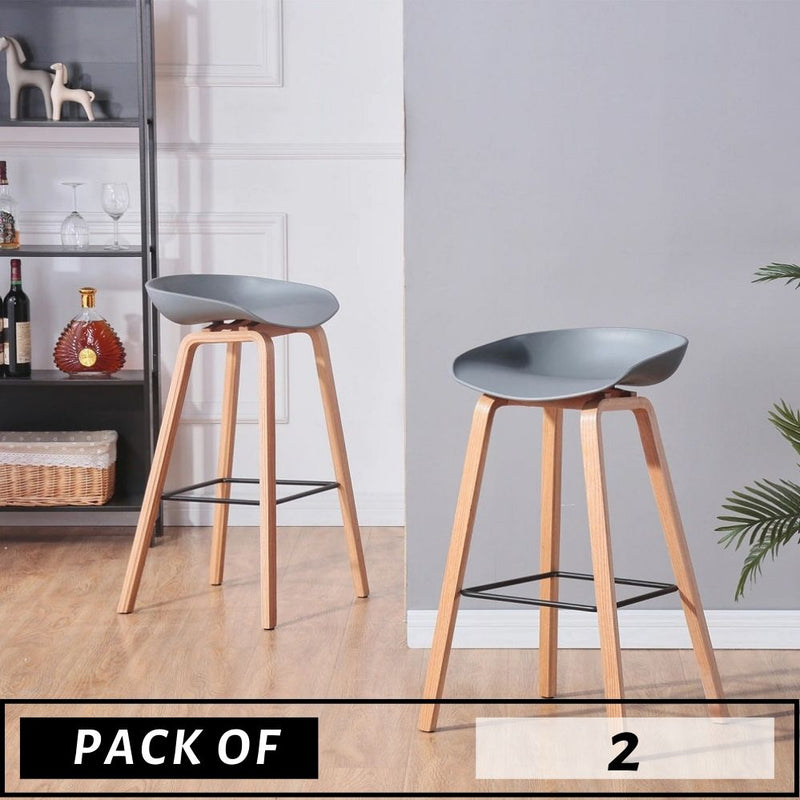 PACK OF 2 LOW BACK STOOLS - ScandiChairs - Stool